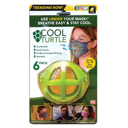 Bulbhead BulbHead Cool Turtle Mask Enhancer 6 pk 15314-12